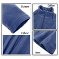 thumbnail image 7 of Men's Quarter Zip Polar Fleece Pullover Sweatshirt, Denim 2XL, 1 Count, 1 Pack, 7 of 7