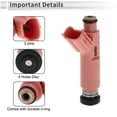 thumbnail image 3 of Fuel Injector for Toyota RAV4 ACA2 CLA2 ZCA2 00-05 Flow Match Fuel Nozzle No.23250-28040 1 Pc, 3 of 7