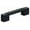 Black, variant on Schaub And Company 211001-MB Urbano 4" Center To Center Contrast Knurled Modern Square