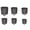 Black-5IN, variant on Self-watering Planter, Plastic Cylindrical Planter, Suitable For Indoor and Outdoor Plants, Flowers, and Potted Plants, Black