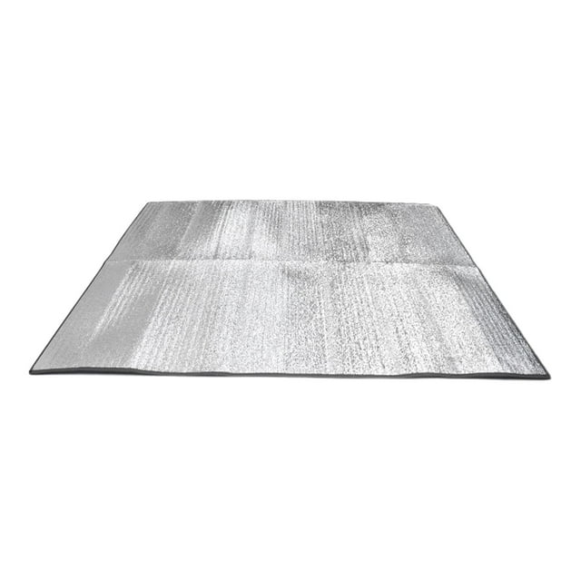Maoww Tapis de Camping Rectangulaire Polyvalent Tapis de Couchage Randonnée Sac à Dos Camping pour la Randonnée Argent 300cmx300cmx2.5mm