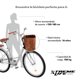 thumbnail image 4 of Bicicleta Urbana R26 Con Canasta Frenos De Pinza Marco De Acero Vintage Xtreme Life gris, 4 of 7