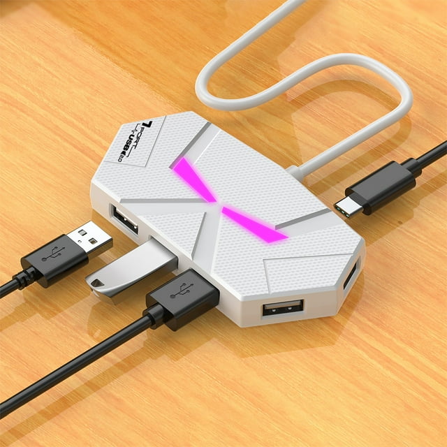 Station d'Accueil Hub Multifonction Type-C+USB pour Ordinateur, Téléphone Mobile et Tablette