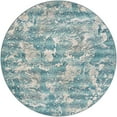 thumbnail image 7 of Unique Loom Outdoor Modern Collection Area Rug - Strive (7' 10" Round Aqua Blue/Yellow), 7 of 7