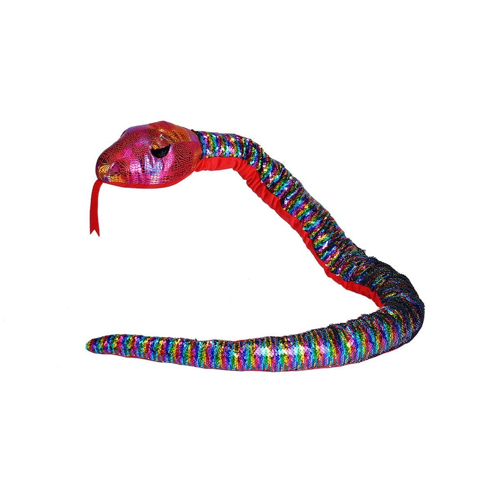 Wild Republic Sequin Snake Plush, Stuffed Animal, Plush Toy, Kids Gifts