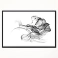 thumbnail image 2 of Designart ' Woman and Smoke Double Exposure ' Portrait Framed Canvas Art Print, 2 of 3
