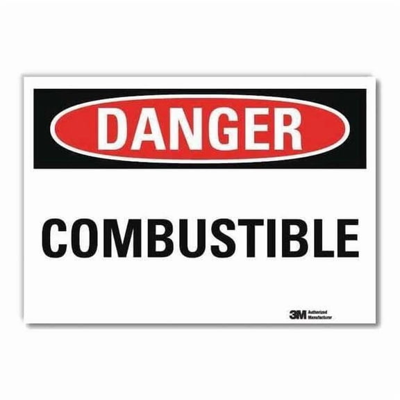 Lyle Danger Sign,10inx14in,Reflctv Sheeting U3-1181-RD_14X10