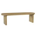 thumbnail image 5 of Indoor Pine Dining Bench, 62.9''L Solid Wood Seating, 350lbs Weight Capacity, Fits 3 People for Kitchen, Dining Room & Living Space, 5 of 6