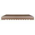 thumbnail image 5 of Topcobe 11.5' x 9.8' Patio Retractable Awning, Manual Exterior Sun Shade Deck Window Cover, Sandy Color, 5 of 9