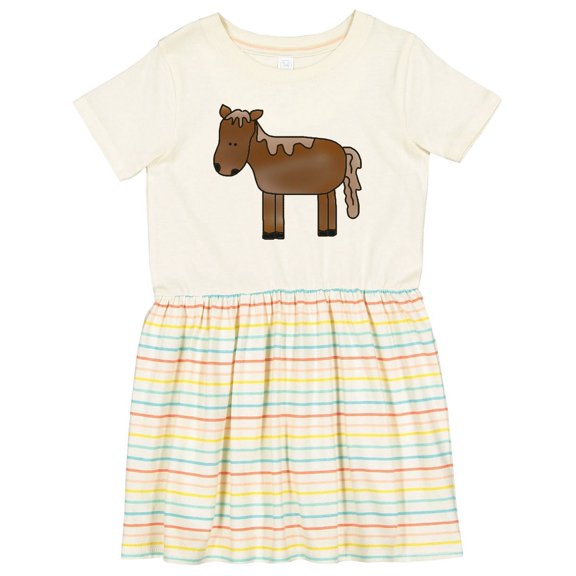 Inktastic Horse Girls Toddler Dress