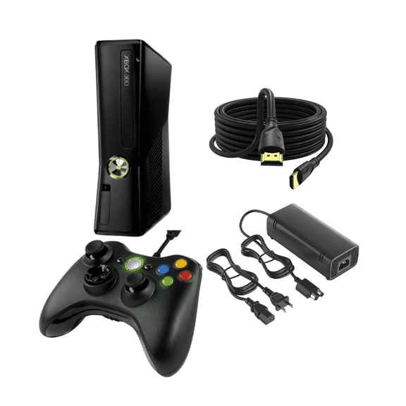 Microsoft Xbox 360 S Video Game Console – Base System (Refurbished)