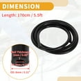 thumbnail image 5 of 1pc 130PSI Max Pressure Silicone Vacuum Tubing Hose for Chevrolet for Buick for Lincoln Engine Automotive Vacuum Line Silicone Black 5.5FT 3/16" 4mm ID 2mm ID 2mm Thickness, 5 of 7