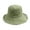 Green, variant on Couple Bucket Hat Ripped Edge Flat Top Double-sided Wear Solid Color Lightweight Anti-UV Sun Protection Fisherman Cap for Hiking Outings Traveling