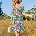 thumbnail image 2 of Harring Popular Pattern Sleeveless Dress Summer dresses for women evening dresses ladies Bridesmaid dress woman, 2 of 6