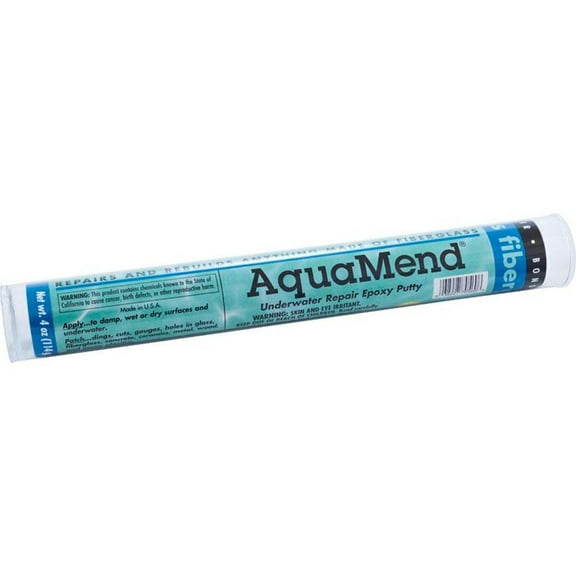Polymeric Systems Underwater Epoxy Putty, AquaMend, 4oz Stick 470550-24
