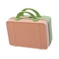 thumbnail image 4 of Estuche de viaje para maquillaje Estuche de viaje corto para mujer Maleta de transporte Estuche para cosméticos Rosa Verde, 4 of 8