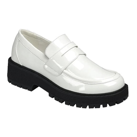 Women’s Classic Polished Lug Sole Loafers