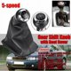 thumbnail image 3 of Perilla de cambio Manual de cuero para coche de velocidad con manija de cambio de tapa de maletero para Audi A3 A4 Q5 S3 S4 A4 B5 A4 B6 A4 B7 A6 C5 Vhermosa BST3109235, 3 of 5