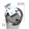 thumbnail image 4 of Bubba Water Bottle, 32 Oz, Stainless Steel, Vacuum Insulated Leakproof, DualSip 2-Way Lid, Fresh Kicks, 4 of 10