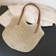 thumbnail image 4 of Bolso de paja para mujer, bolso de playa de verano, bolso de hombro grande de red de pesca tejida, bolso de paja, 4 of 6