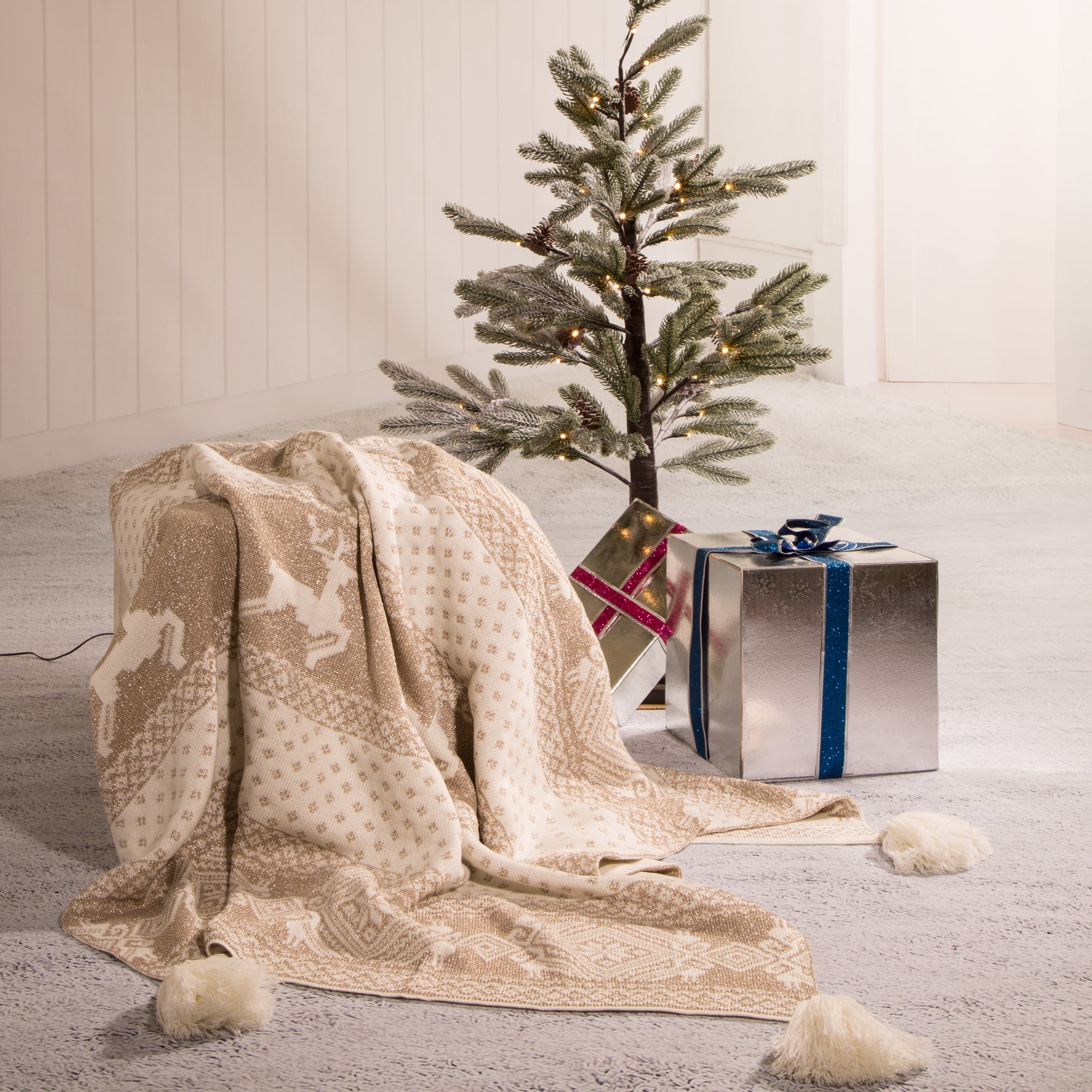 Eve Mellor How To Teach Knitted Christmas Blanket