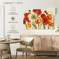 thumbnail image 5 of Elephant Stock Poppies Melody Wall Art - Horizontal Canvas Wall Art - Living Room Wall Decor - Floral And Botanical Canvas - Orange And Red Decor By Lisa Audit - 12" x 8", 5 of 8