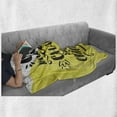 thumbnail image 6 of Saying Soft Flannel Fleece Throw Blanket, Memphis Style Iconic 90s Retro Design Kind Word Can Change Someones Entire Day, Cozy Plush for Indoor and Outdoor Use, 50" x 70", Multicolor, by Ambesonne, 6 of 6