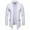 White, variant on Men Pocket Solid Cardigan Turndown Casual Polyester Sweater Slim Fit Jacket