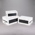 thumbnail image 2 of Tablecraft Chalkboard 3 Piece Solid Wood Crate Set, 2 of 4