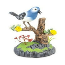 KYAIGUO Kids Electronic Pet Sparrow Bird Toys, Sound Control Bird Toys, Chirping Toy Birds, Office Decorations(Blue)