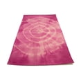 thumbnail image 2 of Fuchsia Tie-Dye 5X8 Hand-Tufted Modern Rug, 2 of 11