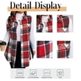 thumbnail image 5 of Cuteduck Womens Plus Size Sleeveless Plaid Vest Wool Blazer Jackets Cardigan Outerwear Fall Winter Tops 1X-4X, 5 of 9