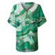 thumbnail image 5 of Blusa estampada elegante con cuello en V manga corta camiseta suelta Tops OAVQHLG3B Store lin121212, 5 of 5