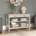thumbnail image 2 of Pemberly Row Wood Console Table with Drawers and Shelves in Linen White, 2 of 10