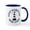 White/Navy Inside, variant on CafePress - Summer East Hampton New York Mugs - 11 oz Ceramic Mug - Novelty Coffee Tea Cup