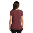 thumbnail image 2 of District Adult Female Women Electric Heather T-Shirt Maroon Frost Medium, 2 of 4