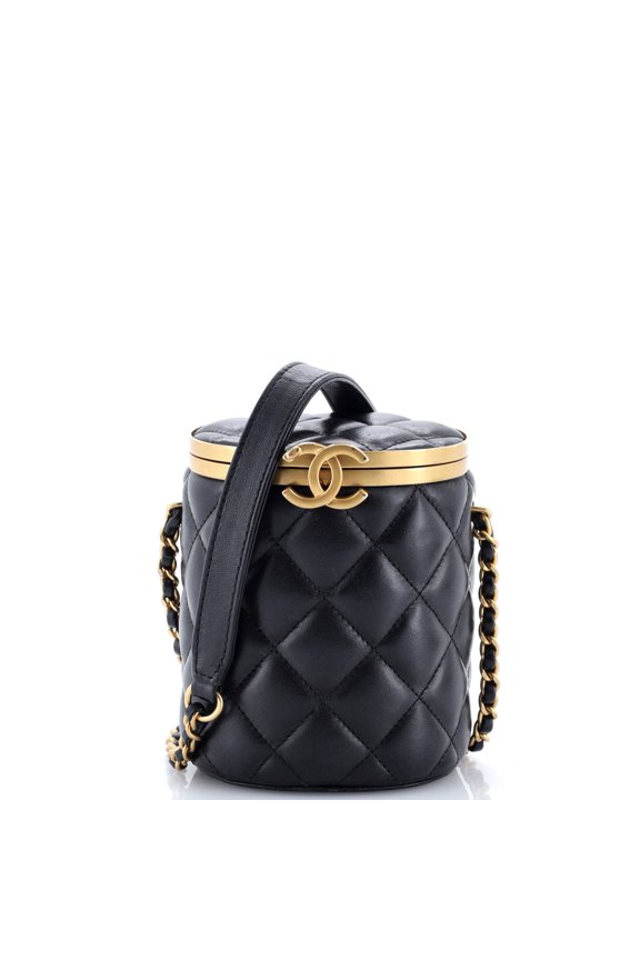 Pre-Owned Crown Box Vanity Bag Quilted Lambskin Mini By Rebag