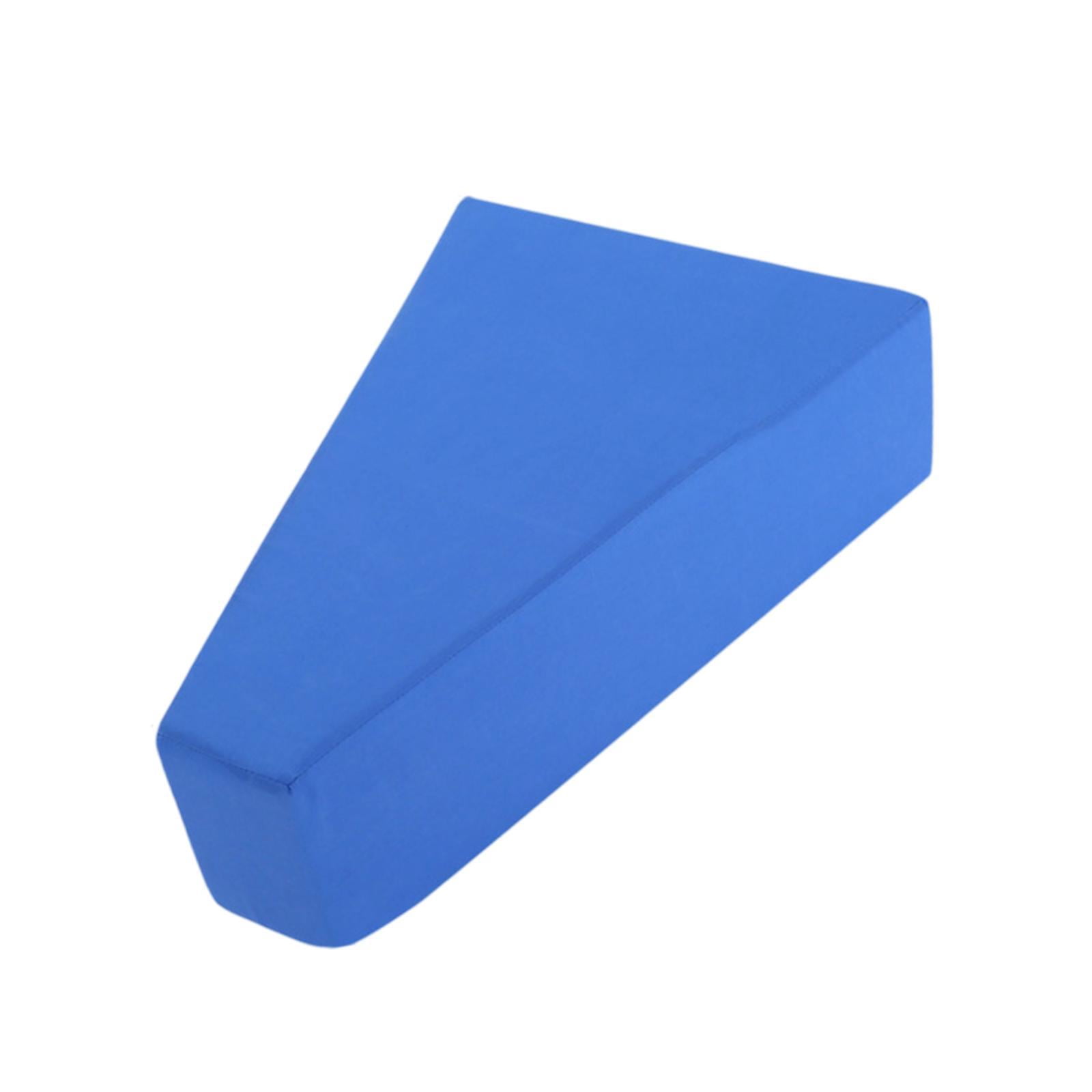 Wswqop Leg Elevating Pillow Ergonomic Trapezoid Foam Wedge Cushion Support Pad for Side Blue