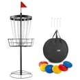 thumbnail image 1 of VEVOR 24-Chains Disc Golf Basket Portable Disc Golf Catcher Black Hole Practice, 1 of 9