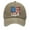 Khaki, variant on Lovskoo Unisex American Flag Hat Unisex Vintage Embroidery Washed Distressed Cotton Baseball Cap Adjustable Usa Trucker Dad Hat Navy