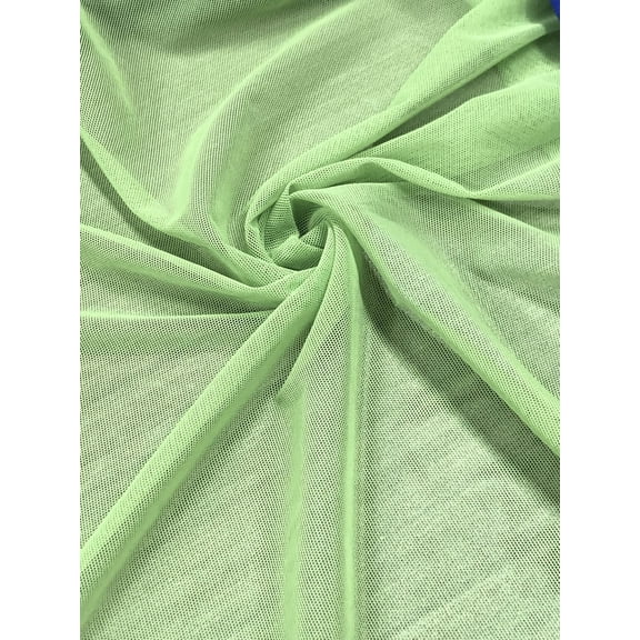Nylon Spandex 4 Ways Stretch Light Weight See-Through Mesh Fabric (Lime)