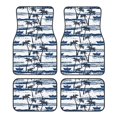 thumbnail image 1 of Gaeub Tapis Imprimé Palmier pour Voiture, Ensemble de Tapis de Pied de Voiture, Ajustement Universel 4 Pcs, Convient à la Plupart des Voitures Camions Vans Berlines SUV Auto, 1 of 7