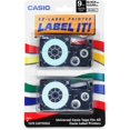 thumbnail image 2 of Casio Tape Cassettes for KL Label Makers, 9mm x 26ft, Blue on White, 2/Pack, 2 of 3