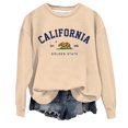 thumbnail image 1 of WEAIXIMIUNG Sweat à Capuche Zippé pour Femmes, Col Rond, Imprimé Lettres Anglaises, 1 of 3