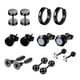 thumbnail image 5 of Pendientes de aro Salvador Acero inoxidable 14x Hoop Studs 6 mm negro, 5 of 10