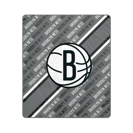 Pegasus Brooklyn Nets 60 x 70 Diagonal Lined Wordmark Ultra Soft Blanket