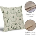 thumbnail image 4 of Fall Pillow Covers 18x18 Set of 2 Balck Pumpkin Autumn Themed Thanksgiving Harvest Print Decorative Throw Pillows Outdoor Pillowcase Farmhouse Linen Cushion Case Decor for Sofa Couch Bed, 4 of 6