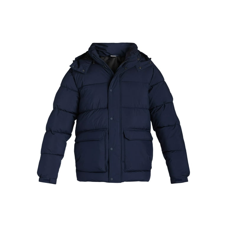 Ozark Trail Men's & Big Men's Puffer Jacket with Hood, Sizes S-3XL Ozark Trail Men's & Big Men's Puffer Jacket with Hood, Sizes S-3XL