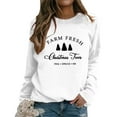 thumbnail image 3 of Chandail en Molleton de Noël pour Femmes Col Rond Chandail Chaud de Vacances Xmas Mode Imprimée Chandail à Manches Longues Cardigan Veste Mi-Longue, 3 of 5