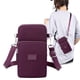 thumbnail image 3 of Mochila cruzada, mochila con orificio para auriculares, correa con orificio para auriculares, bolso de pecho multiusos, mochila de senderismo, portátil y plegable, de nailon resistente,, 3 of 9